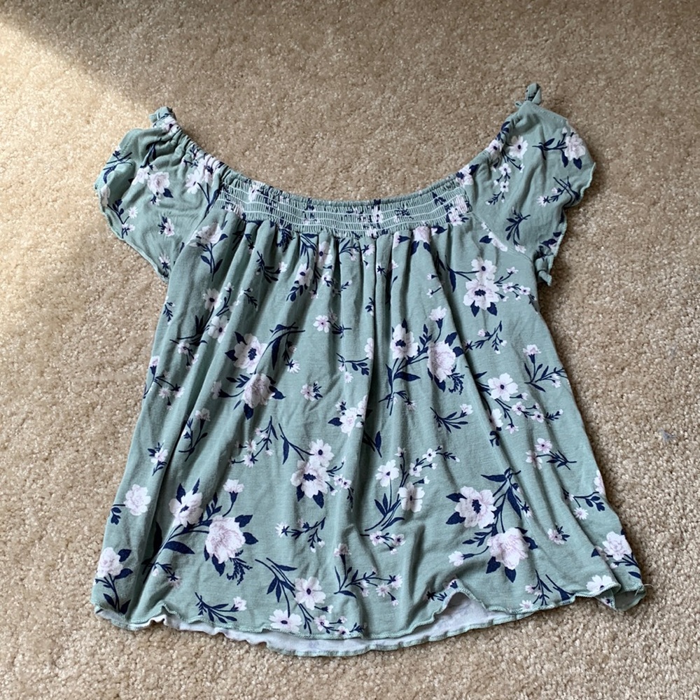 Off the shoulder floral top